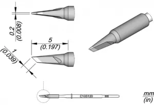 C105120 JBC Soldering tips, desoldering tips and hot air nozzles