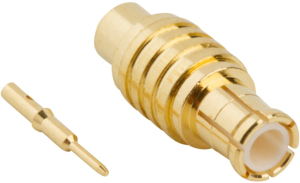 MCX plug 50 Ω, 0.085 semi-rigid, 0.086 semi-rigid, solder connection, straight, 919-120P-51SX