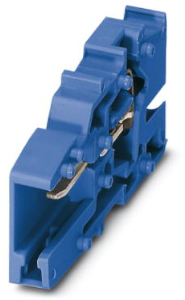 COMBI jack, spring balancer connection, 0.08-4.0 mm², 1 pole, 24 A, 6 kV, blue, 3042191