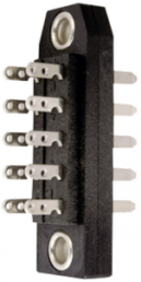 Pin header, 16 pole, pitch 3 mm, straight, black, 100023262
