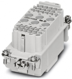 Socket contact insert, 16B, 6 pole, unequipped, crimp connection, with PE contact, 1636389