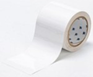 Floor marking tape, (L x W) 30 m x 101.6 mm, polyester, WHITE FLOOR TAPE 101,6 X 30