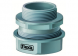 Straight hose fitting, PG21, 27 mm, polypropylene, IP54, gray, (L) 48 mm
