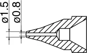 N61-02 Hakko Soldering tips, desoldering tips and hot air nozzles