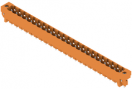 Pin header, 23 pole, pitch 5.08 mm, straight, orange, 1148440000