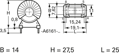 T60405-A6161-X003 Vacuumschmelze Fixed Inductors Image 2