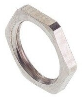 Counter nut, M16, 19 mm, silver, 735413002