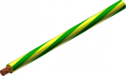 PVC-Stranded wire, high flexible, FLEXI-S/POAG-HK, 4.0 mm², AWG 12, green/yellow, outer Ø 4.8 mm