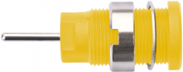 4 mm socket, pin connection, mounting Ø 12.2 mm, CAT III, yellow, SEB 6448 NI / GE