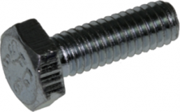 Hexagon head screw, external hexagon, M4, 10 mm, steel, galvanized, DIN 933/ISO 4017
