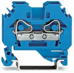 2-wire feed-through terminal, spring-clamp connection, 0.2-6.0 mm², 1 pole, 41 A, 8 kV, blue, 282-104
