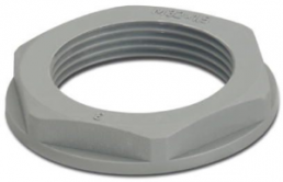 Counter nut, PG13.5, 27 mm, silver gray, 1411224