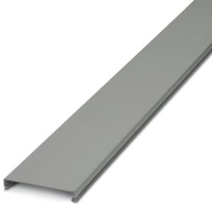 Cover profile, (L x W x H) 2000 x 120 x 14.4 mm, PVC, gray, 3240290