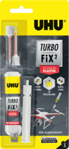 2 components adhesive 10 g syringe, UHU TURTURBO FIX² FLÜSSIG PLASTIK 10G