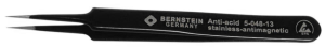 ESD SMD tweezers, uninsulated, antimagnetic, stainless steel, 110 mm, 5-048-13