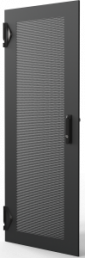 Varistar CP Steel Door, Perforated With 3-PointLocking, RAL 7021, 33 U, 1600H, 600W