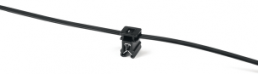 Edge clip, max. bundle Ø 33 mm, polyamide, heat stabilized, black, (L x W x H) 14 x 11.5 x 16 mm