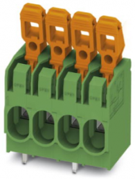 PCB terminal, 2 pole, pitch 7.5 mm, AWG 24-10, 41 A, spring-clamp connection, green, 1792106