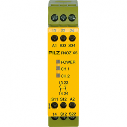 Monitoring relays, safety switching device, 2 Form A (N/O), 6 A, 24 V (DC), 24 V (AC), 774325