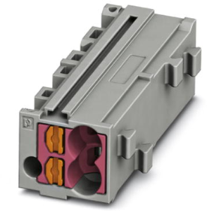 Shunting honeycomb, push-in connection, 0.14-2.5 mm², 1 pole, 17.5 A, 6 kV, gray, 3270438