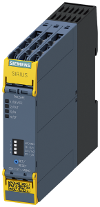 Safety relays, 3 Form A (N/O) (non-delayed switching) + 1 Form B (N/C) as signaling contact (non-delayed switching), 24 VDC, 3SK1121-1AB40