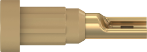 1 mm socket, solder connection, mounting Ø 2.7 mm, brown, 23.1010-27