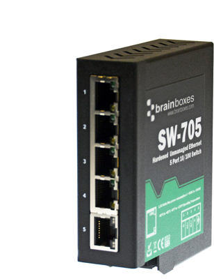 SW-705 BRAINBOXES Industrial ethernet switches Image 3