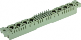 Female connector, type M, 24 pole, a-b-c, pitch 2.54 mm, solder pin, straight, 09032246805