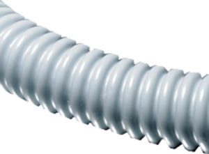 Spiral protective hose, inside Ø 30 mm, outside Ø 36 mm, BR 36 mm, PVC, gray