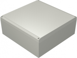 Aluminum enclosure, (L x W x H) 280 x 280 x 111 mm, gray (RAL 7038), IP66, 042828110