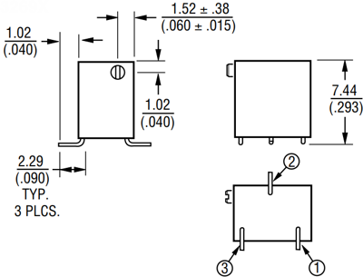 3269X-1-102LF Bourns Electronics GmbH Trimmer Potentiometers Image 2