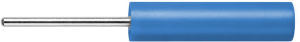 4 mm socket, pin connection, mounting Ø 6 mm, CAT II, blue, LB 4-1.5 S NI / 13.5 / BL