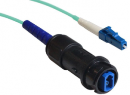 FO patch cable, LC to LC, 100 m, OM3, multimode 50/125 µm