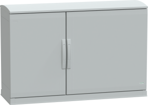 Control cabinet, (H x W x D) 750 x 1250 x 420 mm, IP44, polyester, light gray, NSYPLAZT7124G