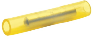 Butt connectorwith insulation, 0.1-0.4 mm², AWG 26 to 22, yellow, 20 mm