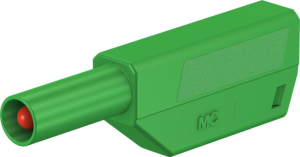 4 mm plug, screw connection, 0.75-2.5 mm², CAT II, green, 22.2656-25