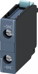 Auxiliary switch, 1 pole, 10 A, 1 Form B (N/C), screw connection, 3RH1921-1CD01