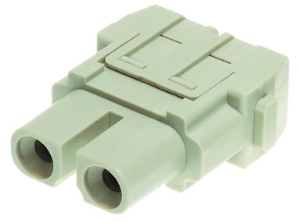 Socket contact insert, 2 pole, equipped, solder connection, 09140022703