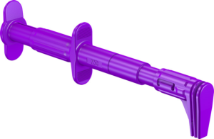 Flat measuring gripper, purple, max. 25 mm, L 152 mm, CAT III, socket 4 mm, 66.9829-26