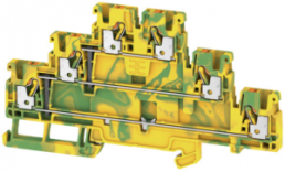 Multi level terminal block, push-in connection, 0.5-2.5 mm², 24 A, 8 kV, yellow/green, 2428550000