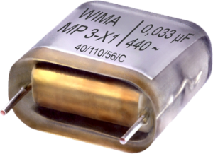 MP film capacitor, 220 nF, ±20 %, 730 V (DC), MP, 27.5 mm, MPX12W3220FK00MSSD