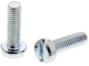 Cylinder head screw, slotted, M4, 12 mm, steel
