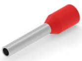 Insulated Wire end ferrule, 1.0 mm², 16 mm/10 mm long, red, 1-966067-0