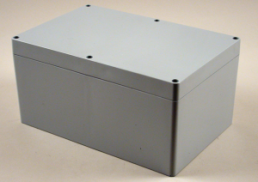 Polycarbonate enclosure, (L x W x H) 240 x 160 x 120 mm, gray (RAL 7046), IP66, 1554VB2GY