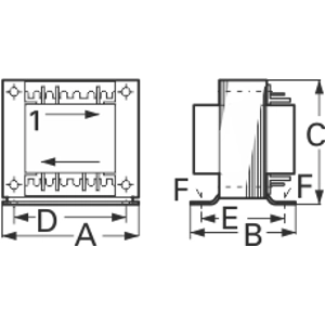 EL 13/12 Block Power Transformers Image 3