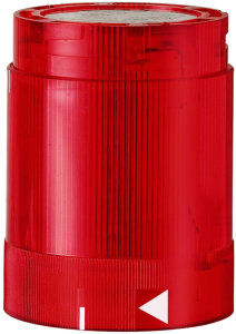 LED permanent light element, Ø 52 mm, red, 115 VAC, IP54