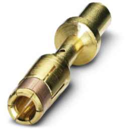 Receptacle, 2.5-4.0 mm², AWG 14-12, crimp connection, nickel-plated/gold-plated, 1605758