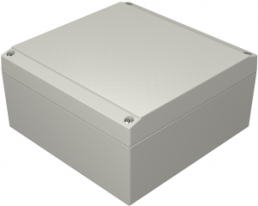 Aluminum enclosure, (L x W x H) 160 x 160 x 81 mm, gray (RAL 7038), IP66, 041616080