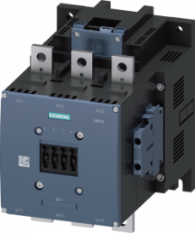 Power contactor, 3 pole, 500 A, 2 Form A (N/O) + 2 Form B (N/C), coil 24 VDC, screw connection, 3RT1076-6XB46-0LA2