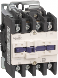 Power contactor, 4 pole, 60 A, 2 Form A (N/O) + 2 Form B (N/C), coil 42 VAC, screw connection, LC1D40008D7